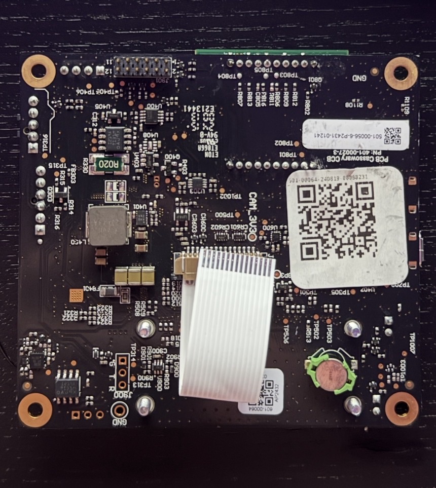 Back of main logic board